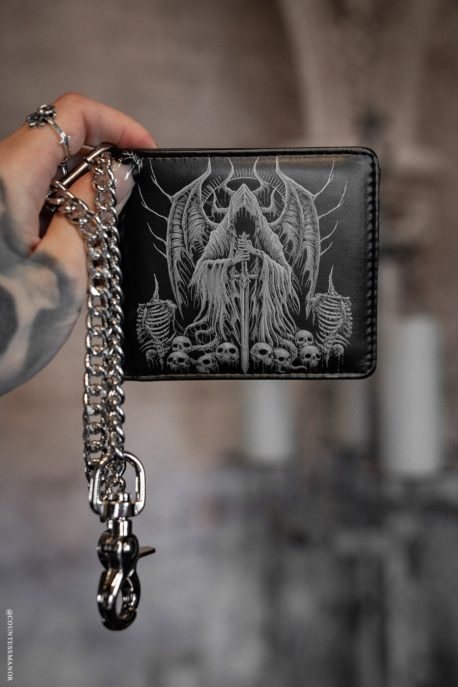 grim reaper angel of death wallet