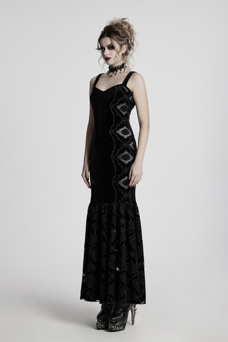 cut-out lace-up corset dress by punk rave