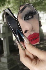 gothic purse mirror compact
