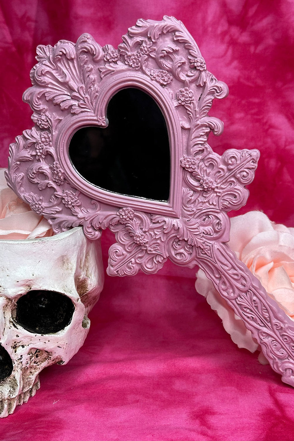 princesscore heart-shaped vanity mirror