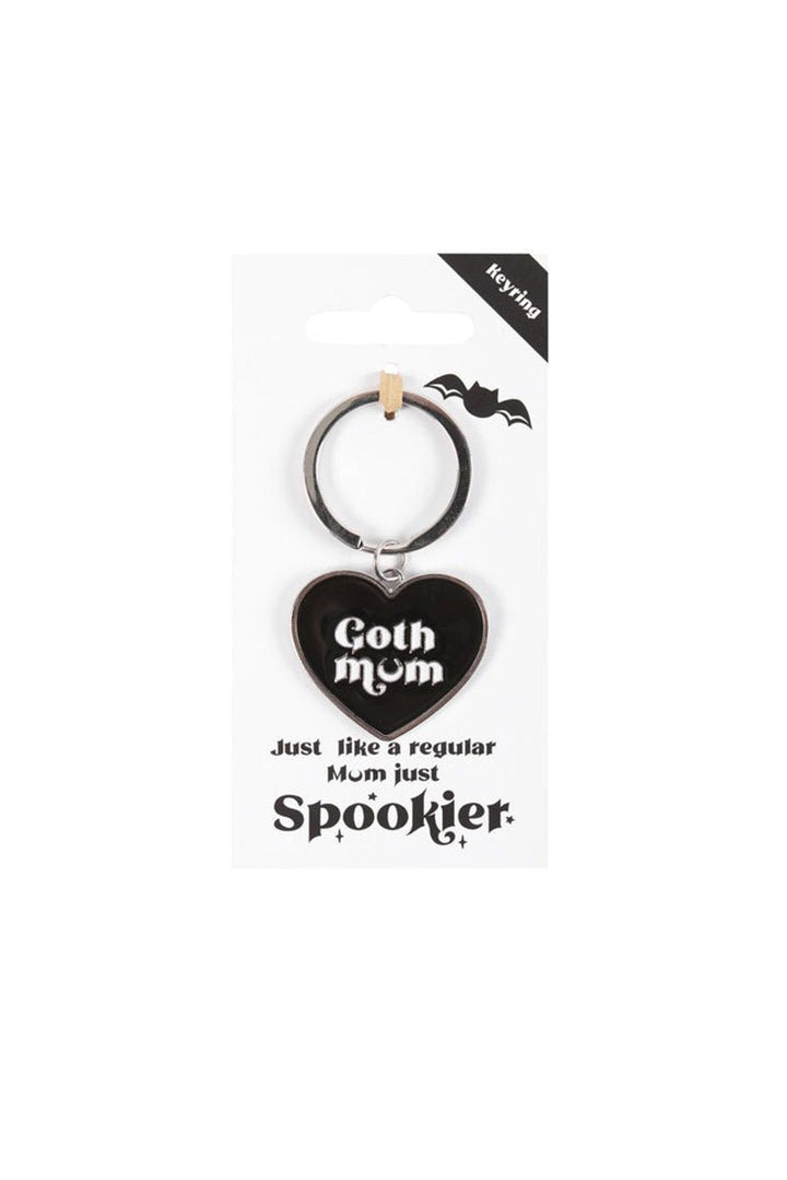 Goth Mum Black Heart Key Ring - toys - VampireFreaks - Something Different