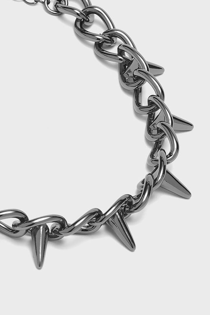 killstar chunky chain spiked punk collar