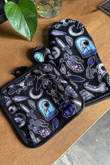 kawaii oven mitt set
