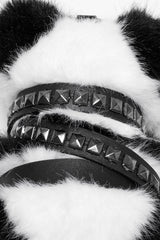 panda bear studded keychain for belt 