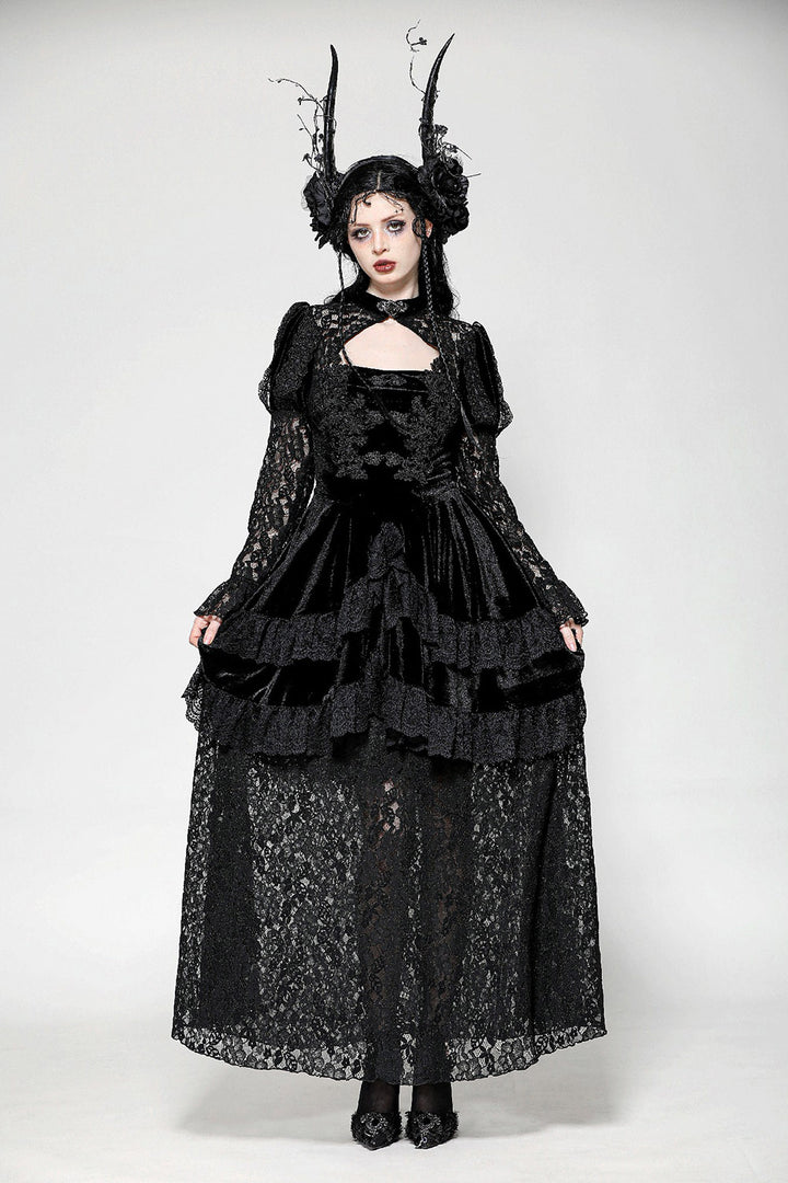 chest keyhole cutout hollow out dress
