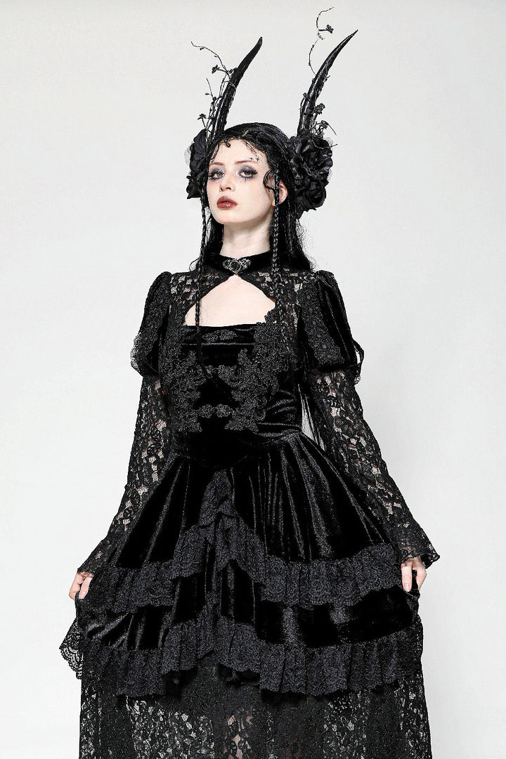 puffed shoulder princesscore dress