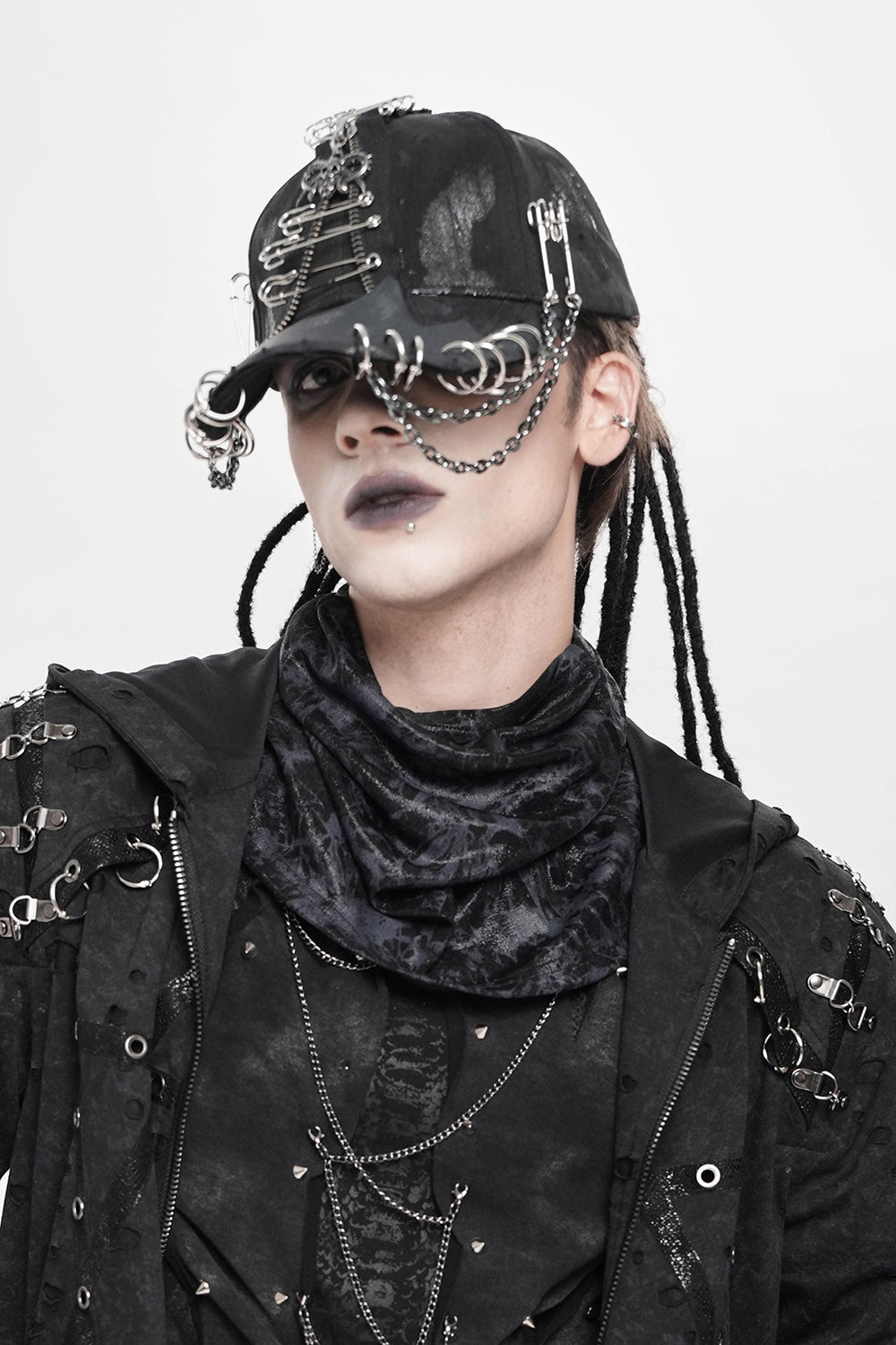 mens distressed gothic hat by devil fashion