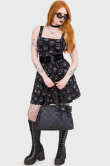 vintage goth inspired bag with big bow