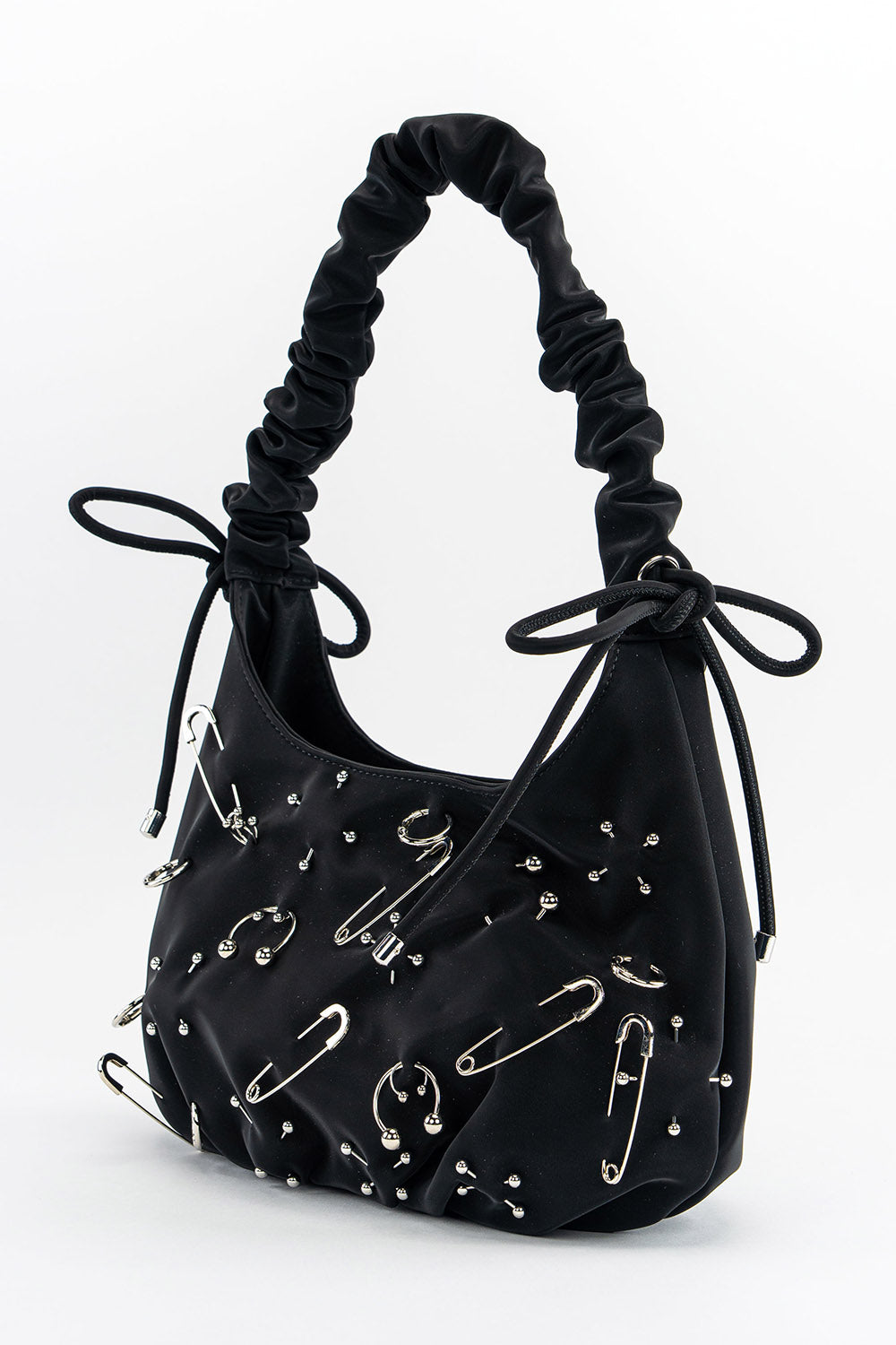 punk shoulder bag with piercings