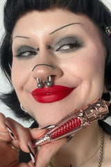 bright ruby red lipstick by dropdead gorgeous