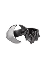 moon and bat ring