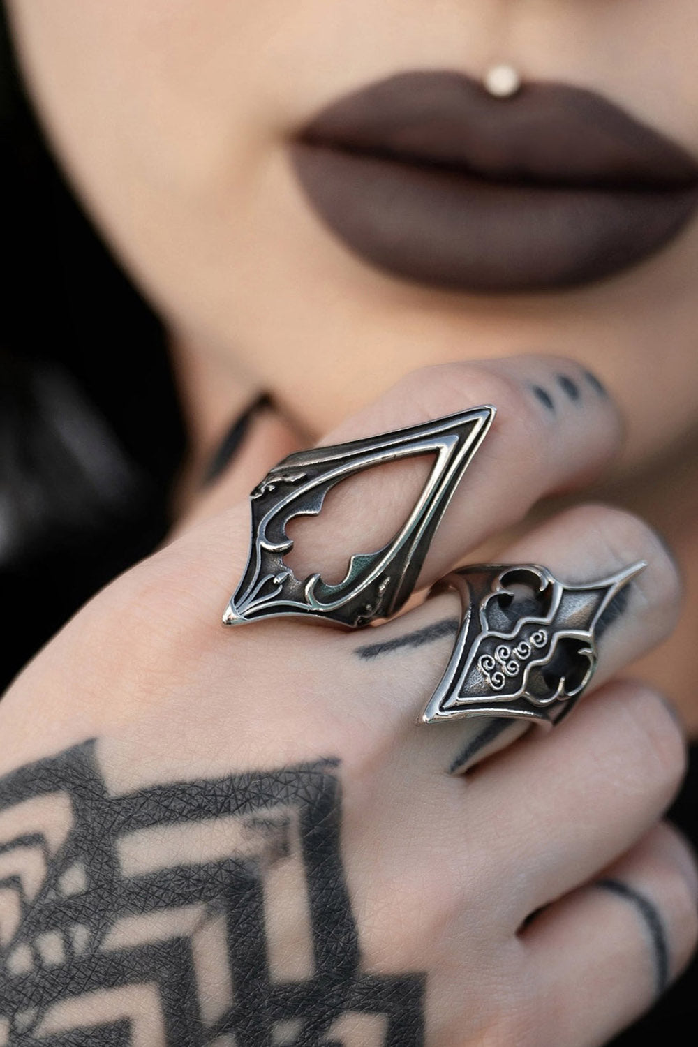 gothic stainless steel ring