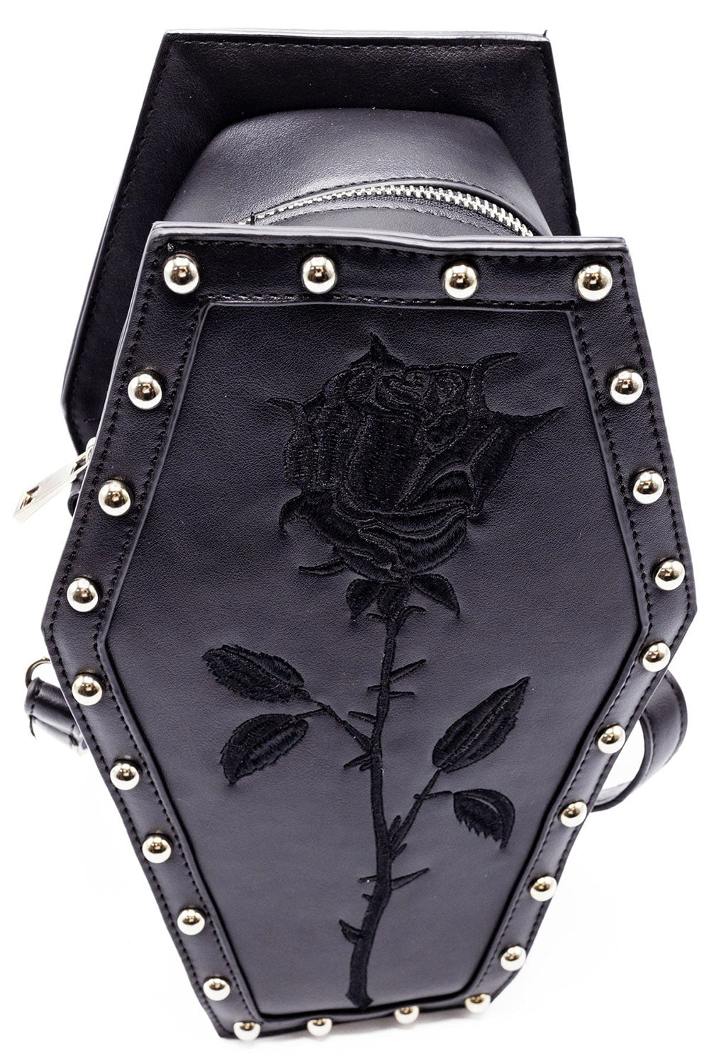 black coffin purse