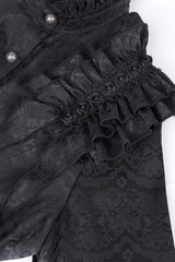 womens ruffled vampire goth top