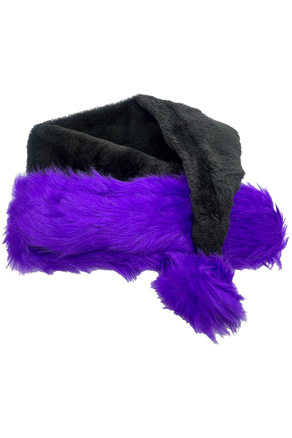 goth black and purple santa claus hat by vampirefreaks 