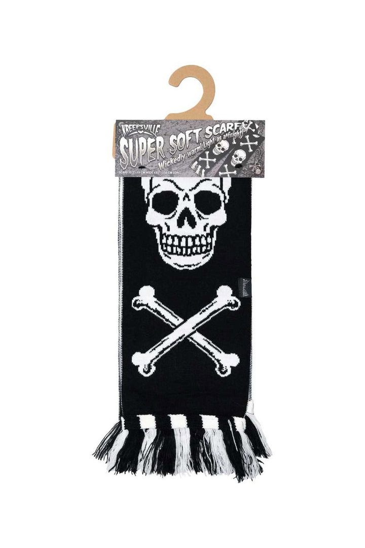 emo scene girl skull scarf for winter