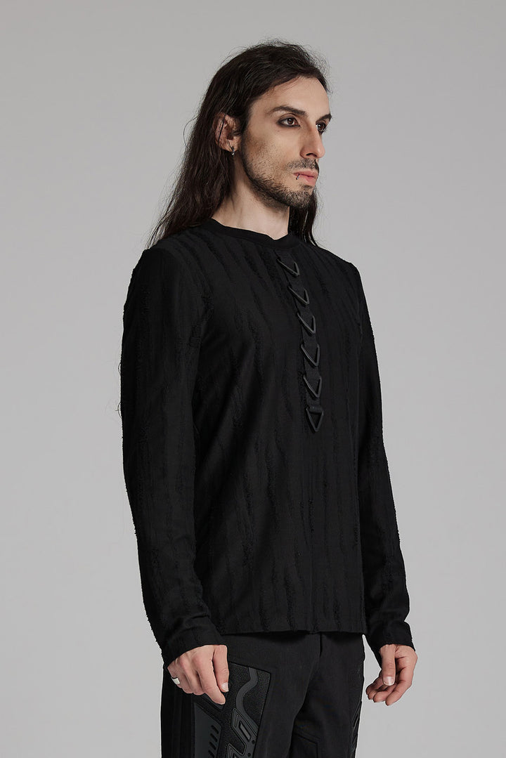 mens cyber goth long sleeve shirt