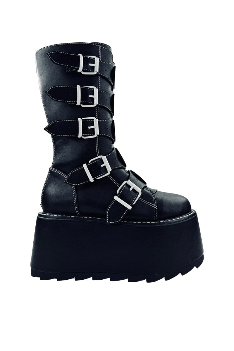 Emily Phazer Emily The Strange Platform Boots [BLACK/WHITE] – VampireFreaks