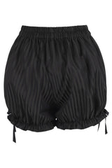 ruffled black striped bloomers