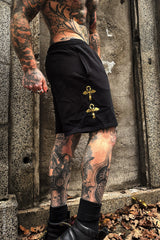 Batwing Ankh Sweat Shorts [Unisex]