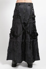 womns grunge goth long maxi length skirt