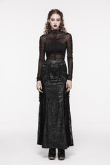 womens gothic maxi skirt