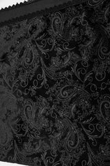 embroidered damask patterned fabric skirt