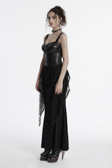 dark distressed siren skirt
