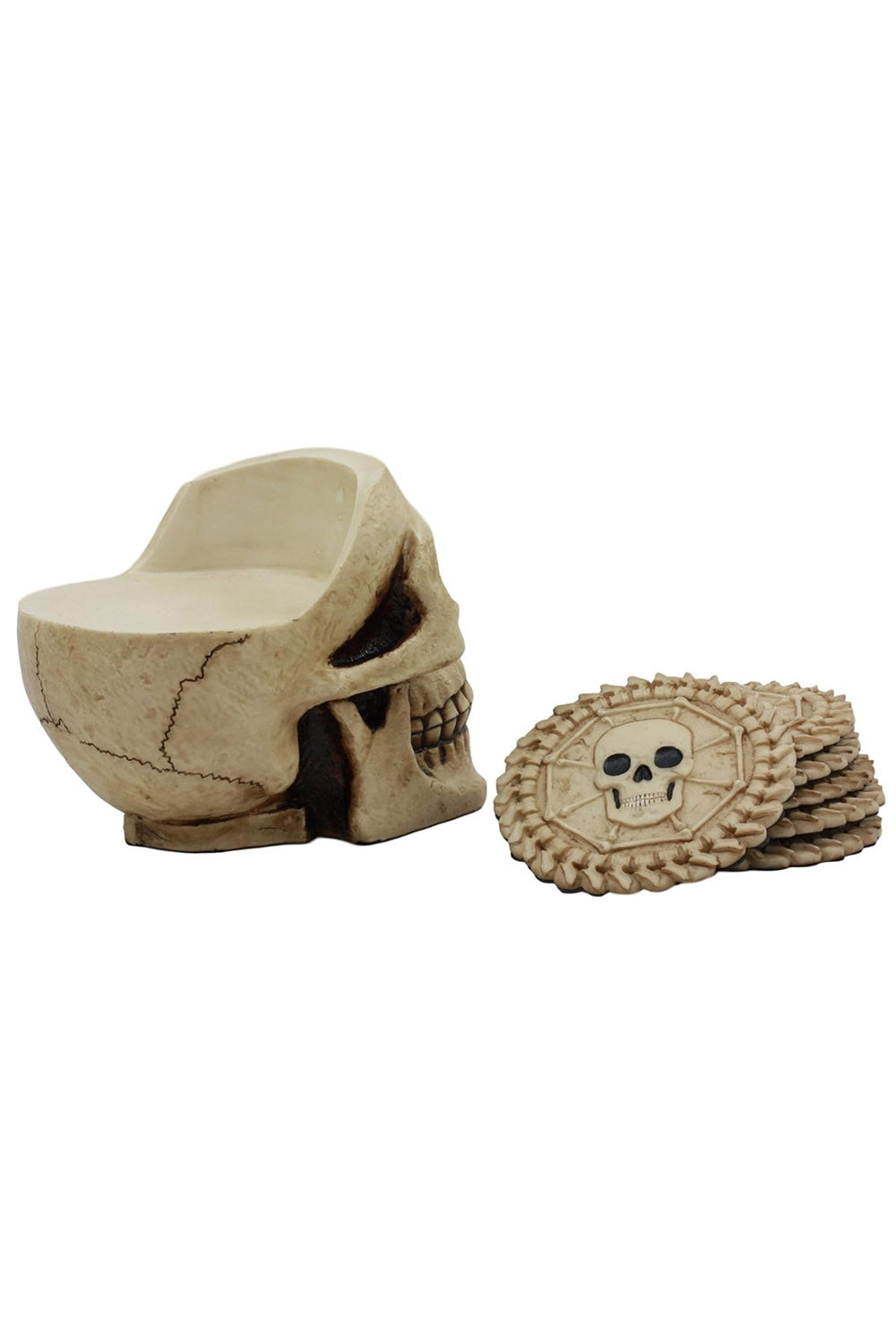 skull shaped coasters