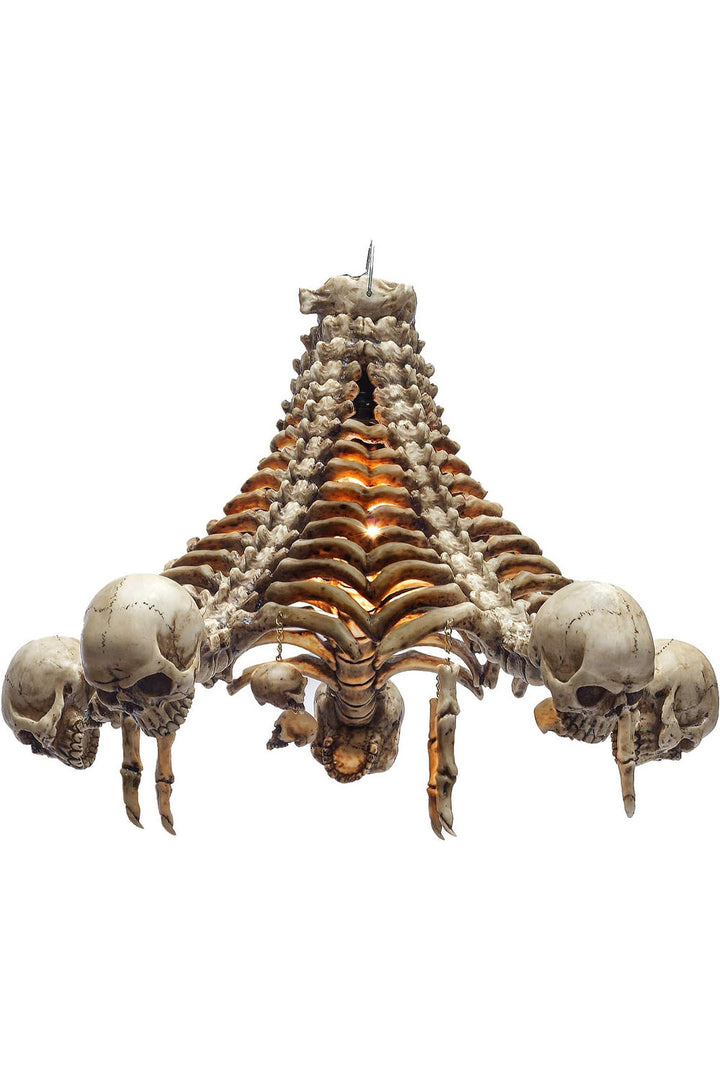 gothic skull skeleton chandelier