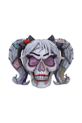 gothic skull statue