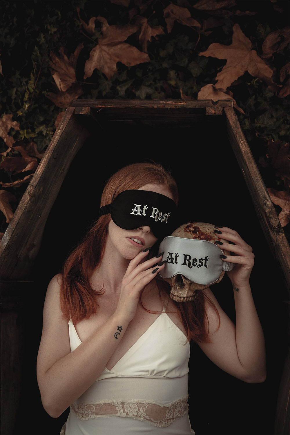 silk gothic eye mask for sleeping 