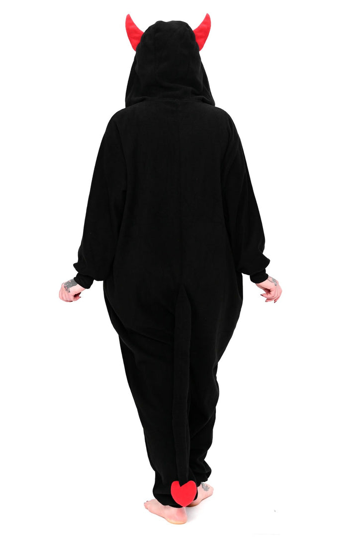 womens gothic black and red onesie pajamas