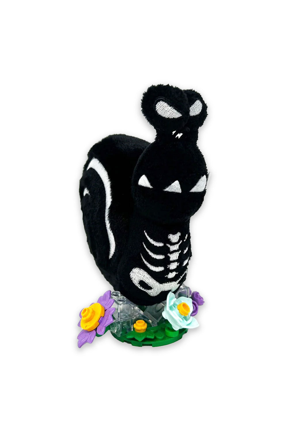 Skeleton snail keychain emo accessory