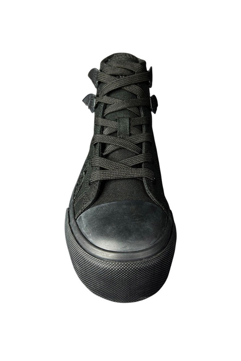 black gothic batwing sneakers for women