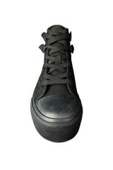 black gothic batwing sneakers for women