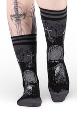 spooky grave socks by footclothes