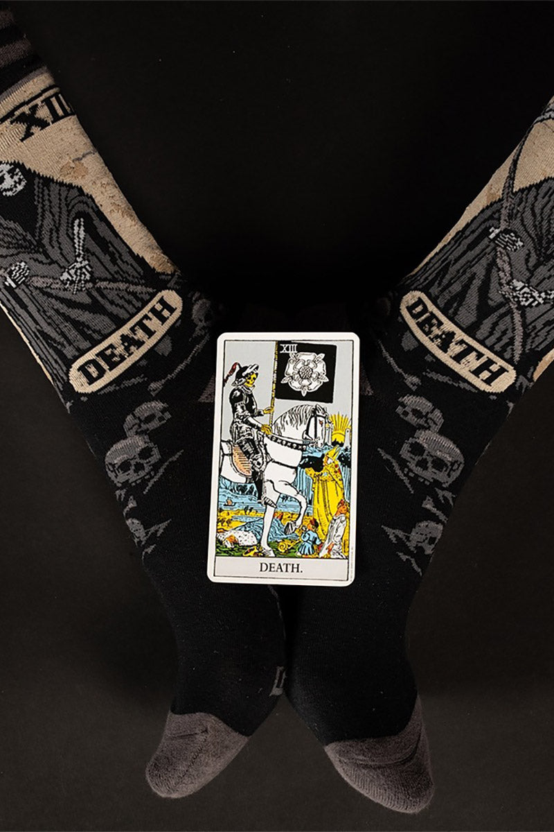 horror heavy metal grim reaper socks