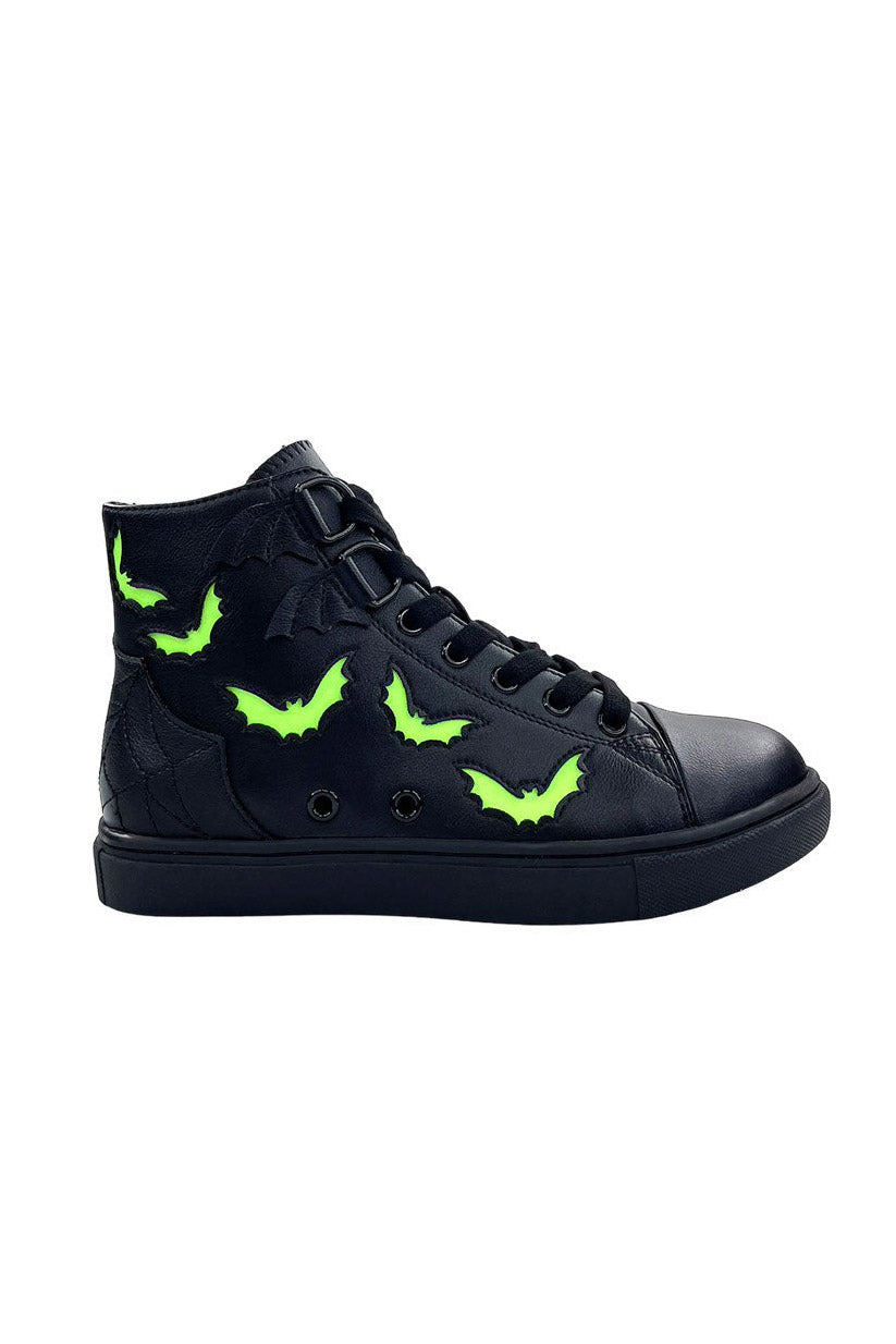 Chelsea Bat Sneakers [Black/Green Glow]