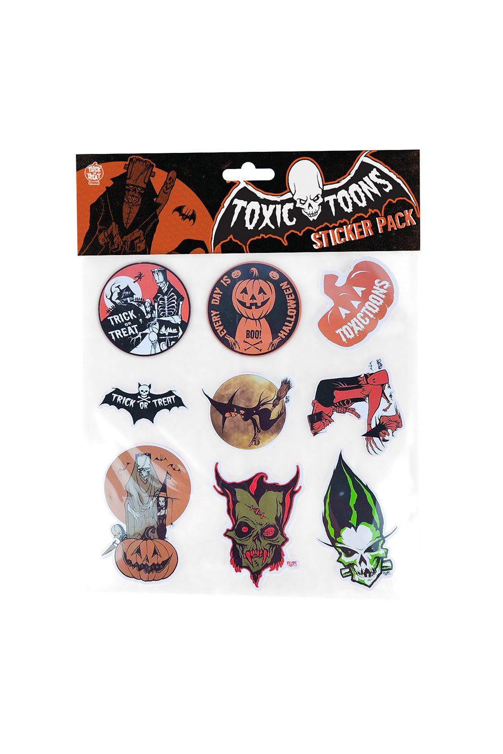 halloween sticker pack by toxic toons
