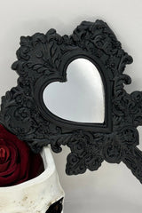Vanity Valentine Gothic Hand Mirror