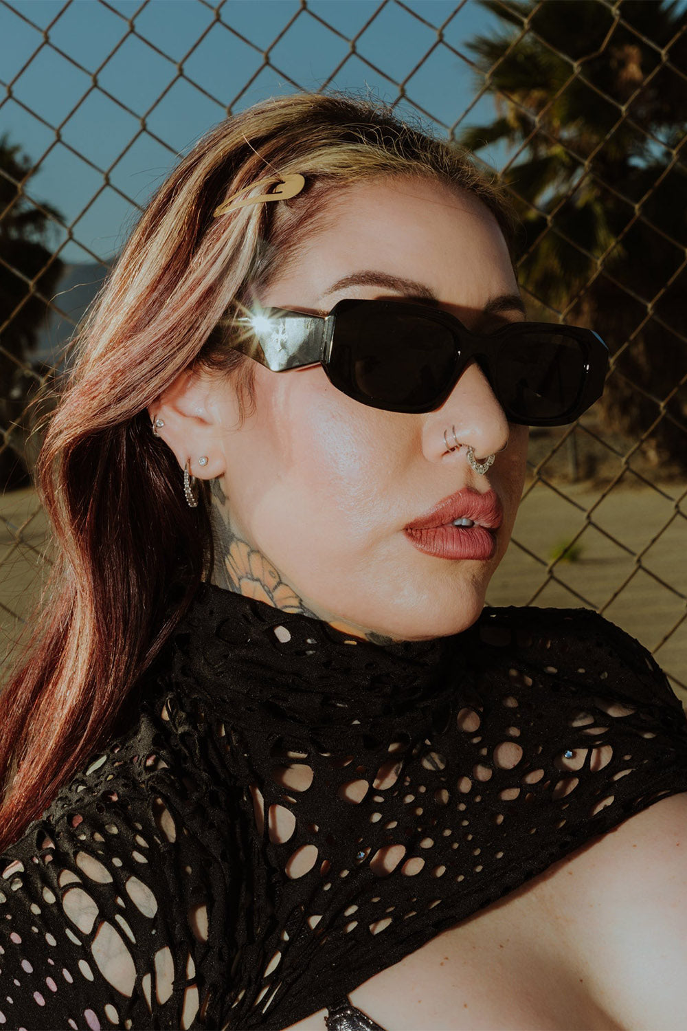 black gothic cross sunglasses by the pretty cult 