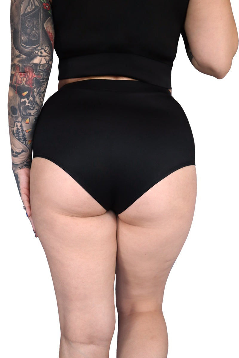 sculpting plus size gothic swimsuit by forest ink