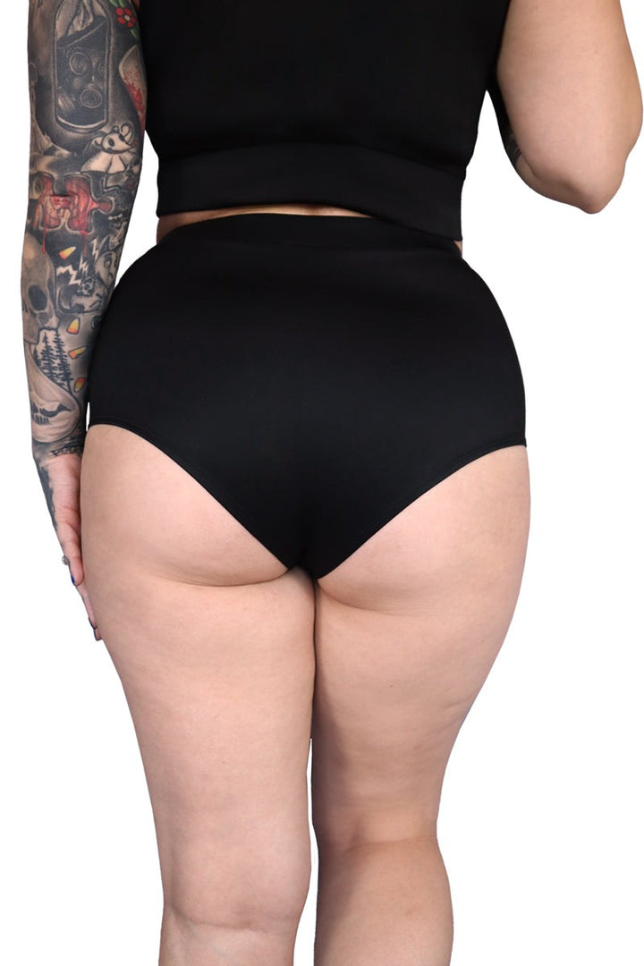 sculpting plus size gothic swimsuit by forest ink