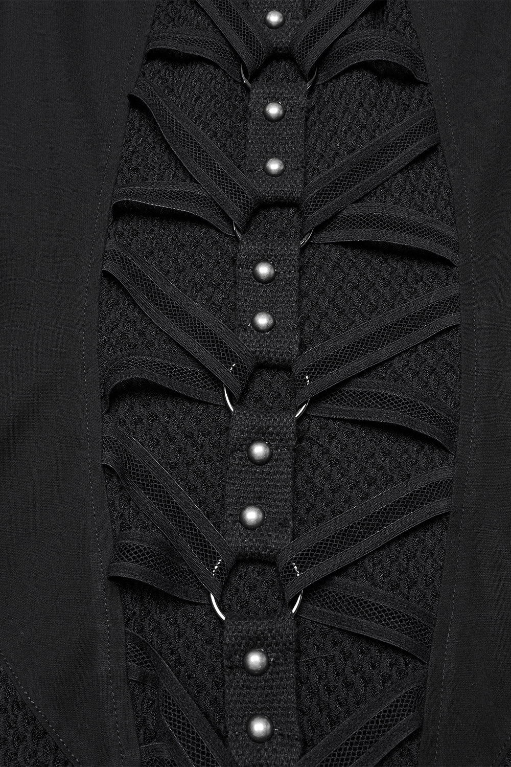 sheer mesh strap punk dress