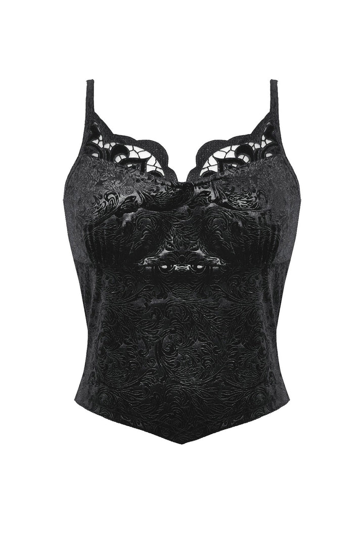 Dark Monarch Velvet Tank Top