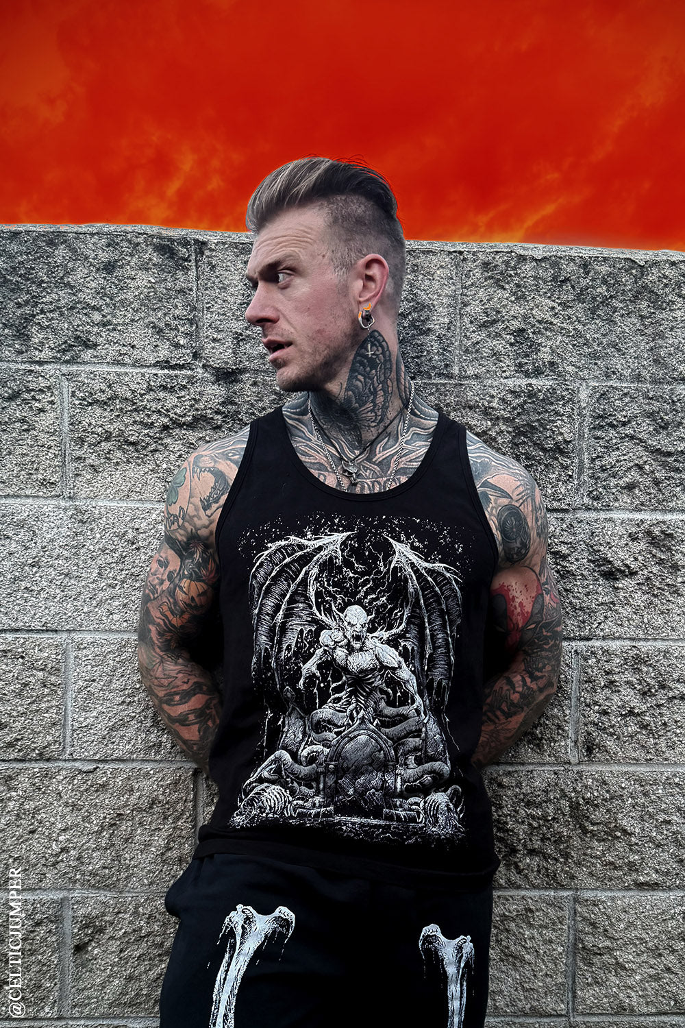 mens tattoo goth clothes