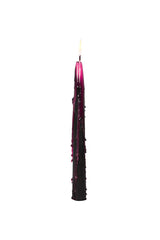 emo creepy cute bleeding black and pink pastel goth candle set for candelabra 