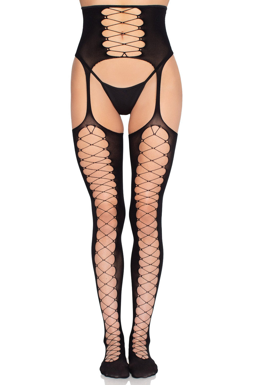 womens gothic thigh high garter set