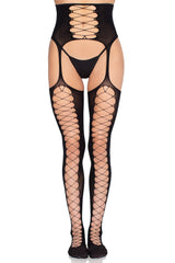 womens gothic thigh high garter set